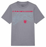 Fox Youth Elevated Short Sleeve Tee Light Gray FRONT