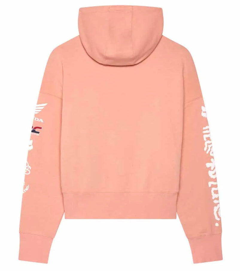 Fox Womens x Honda OV PO Fleece Pullover Pink BACK