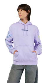 Fox Women's Hello Future Fleece Pullover Lilac FRONT FACING MODEL 