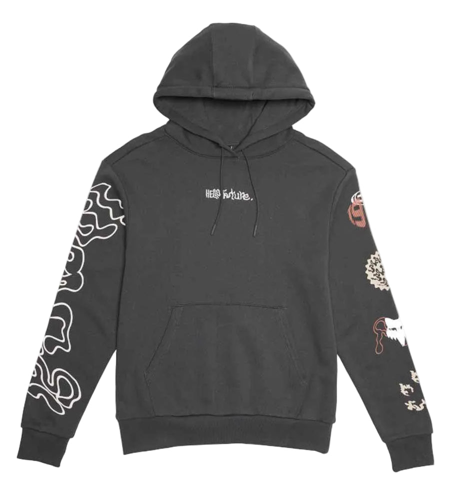 Fox Women's Hello Future Fleece Pullover Dark Shadow FRONT 