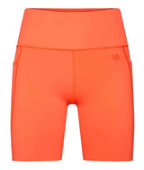 Fox Women's Motive Biker Shorts Bold Orange FRONT 