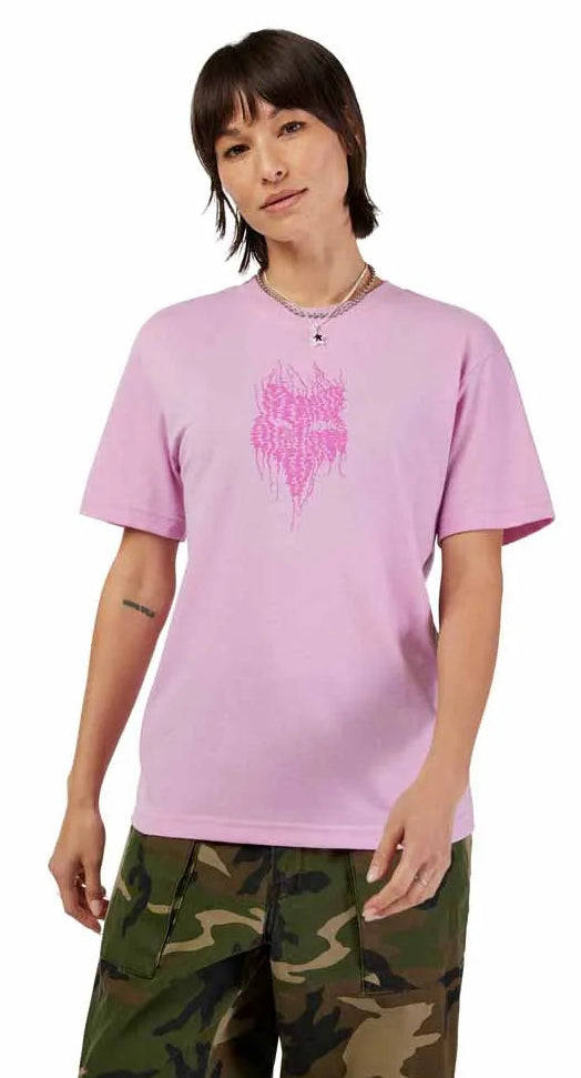 Fox Bark Short Sleeve Tech Tee Purple Haze FRONT FACING MODEL