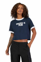 Fox W Circa 74 Ringer SS Tee Midnight FRONT FACING MODEL 