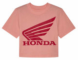 Fox x Honda Baby Tee Pale Pink FRONT 