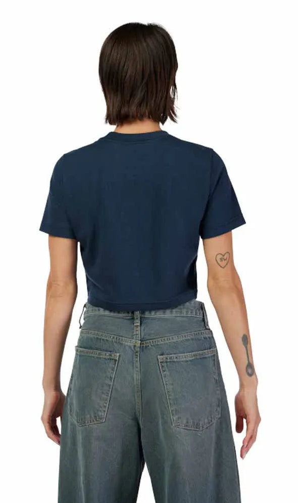 Fox USA Baby Tee Midnight Blue BACK FACING MODEL 