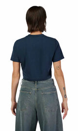 Fox USA Baby Tee Midnight Blue BACK FACING MODEL 