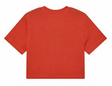 Fox W USA Baby Tee Bold Orange BACK 