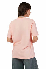 Fox Women's Never Stock SS Tee Pale Pink BACK FACING MODEL