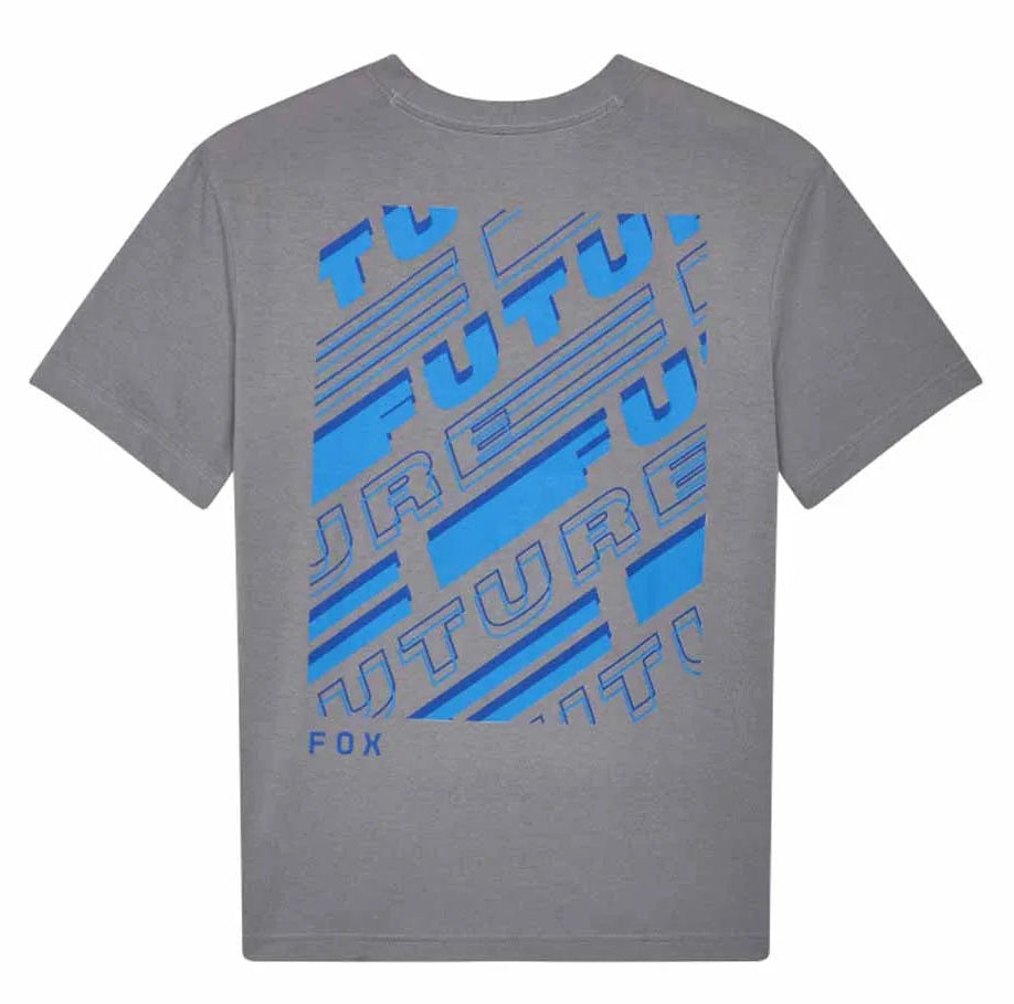Fox W Elevated SS Tee Steel Gray BACK 
