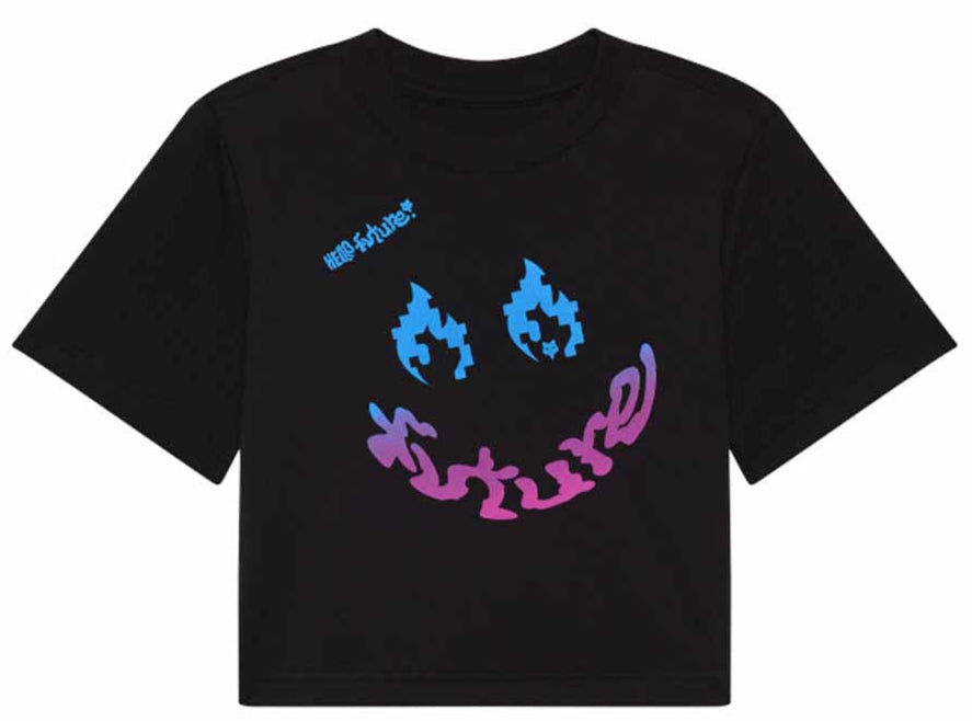 Fox Hello Fox SS Baby Tee Black FRONT