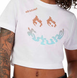 Fox Hello Fox Short Sleeve Baby Tee White DETAILS