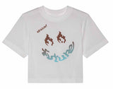 Fox Hello Fox Short Sleeve Baby Tee White FRONT
