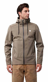 Fox Pit Jacket Ash Color FRONT FACING MODEL 
