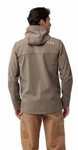Fox Pit Jacket Ash Color BACK FACING MODEL 
