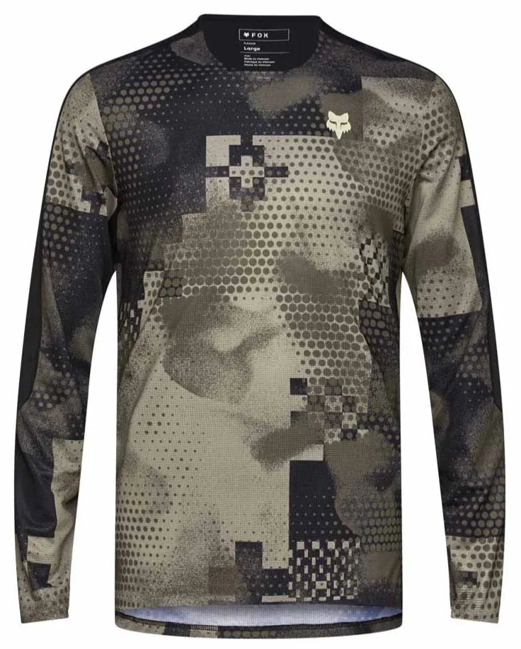 Fox Flexair Ascent LS Jersey PULSE Sand FRONT