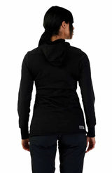 Fox W DEFEND THERMAL HOODIE Black BACK FACING MODEL