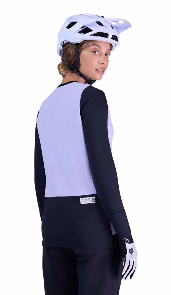 Fox Women's Defend Thermal Jersey Lilac SIDE