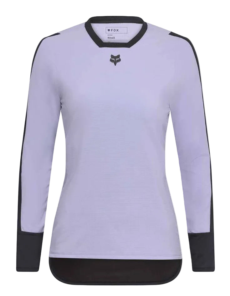 Fox Women's Defend Thermal Jersey Lilac FRONT 