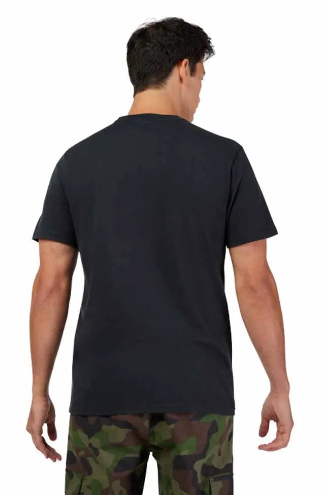 Fox Worldwide SS Premium Tee Black BACK FACING MODEL