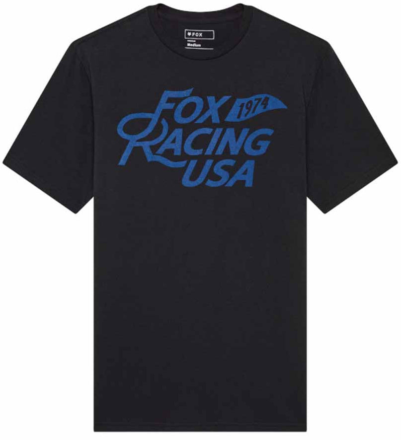 Fox Flag SS Premium Tee Black front 