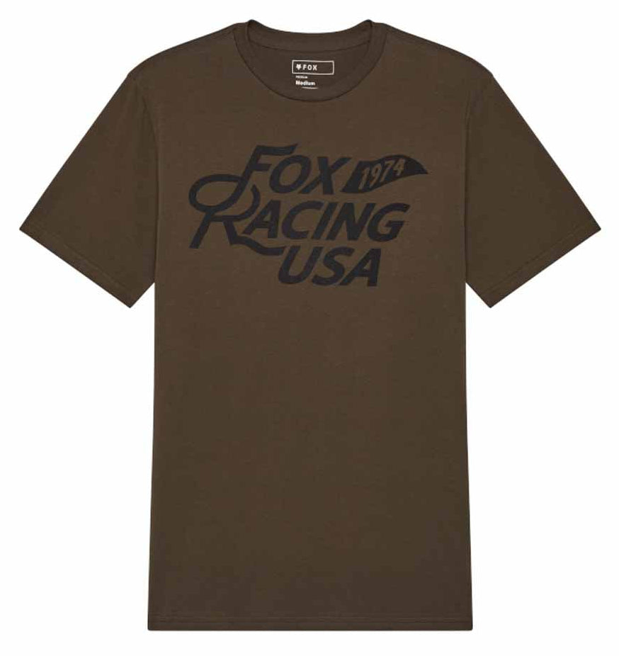 Fox Flag Short Sleeve Premium Tee Military FRONT