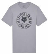 Fox Emblem SS Premium Tee Steel Grey FRONT 