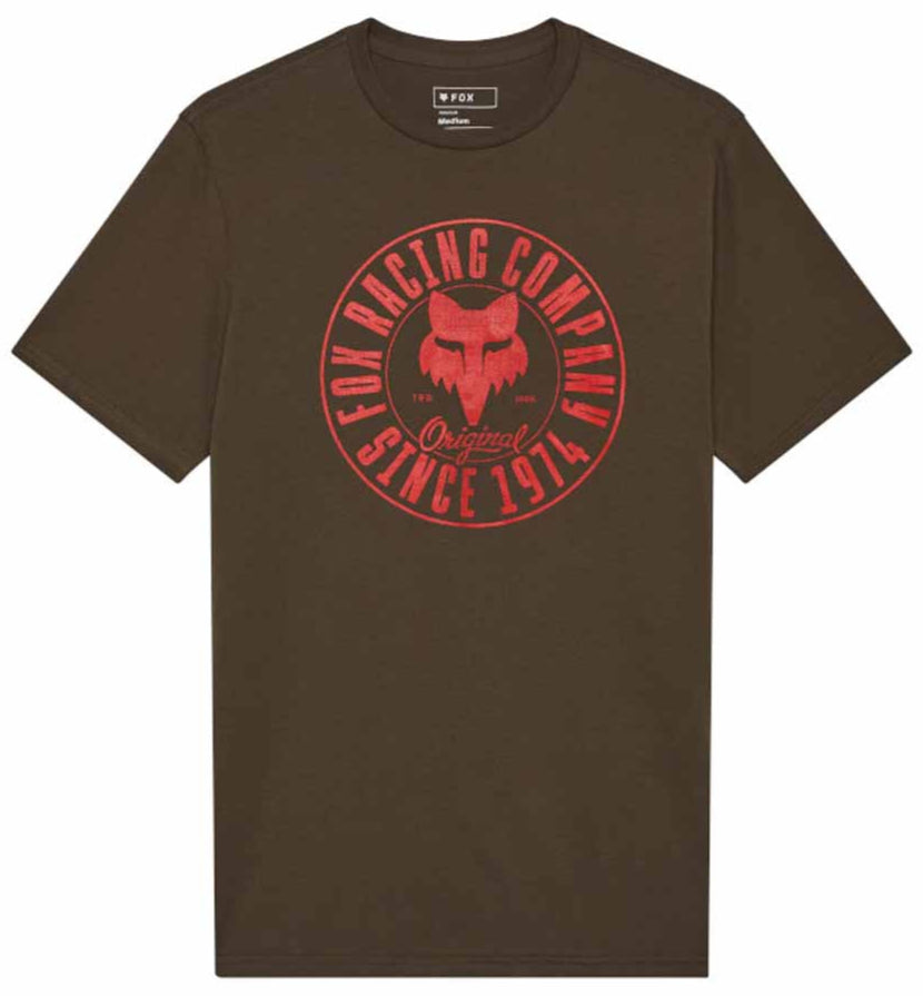 Fox Emblem SS Premium T-Shirt Military FRONT 