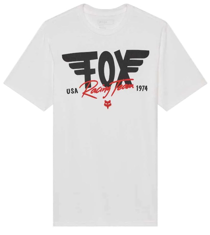 Fox Winged Short Sleeve Premium Tee Optic White FRONT