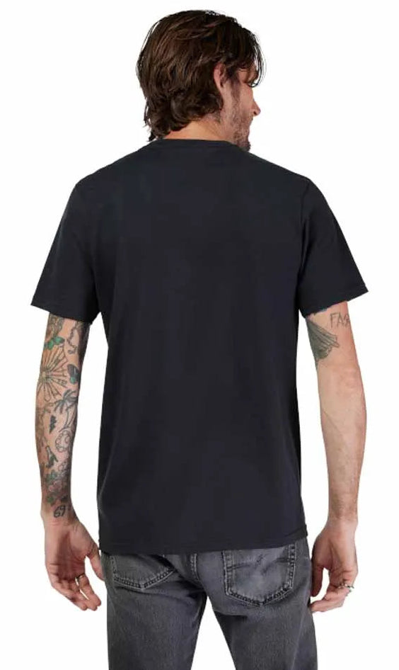 Fox National Short Sleeve Premium Tee Black BACK FACING MODEL