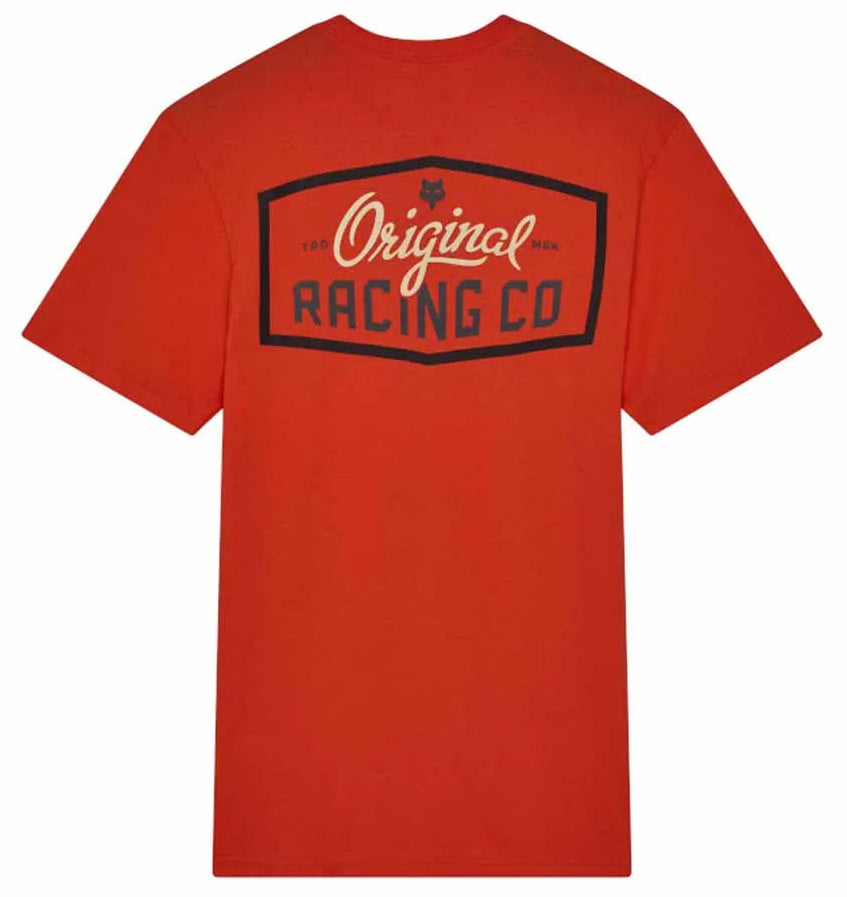 Fox Original Short Sleeve Premium Tee Bold Orange BACK