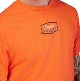 Fox Original Short Sleeve Premium Tee Bold Orange FRONT DETAILS