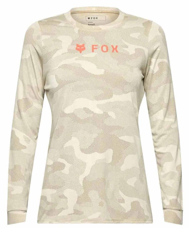 Fox Womens Ranger TRU DRI LS Jersey Cream FRONT