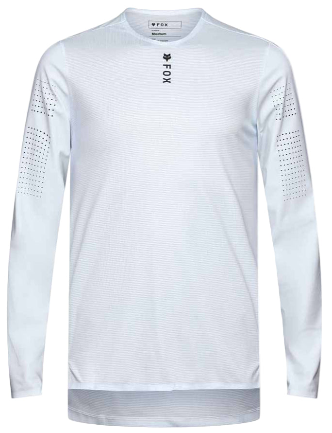 Fox Flexair Pro Long Sleeve Jersey Pale Blue FRONT 