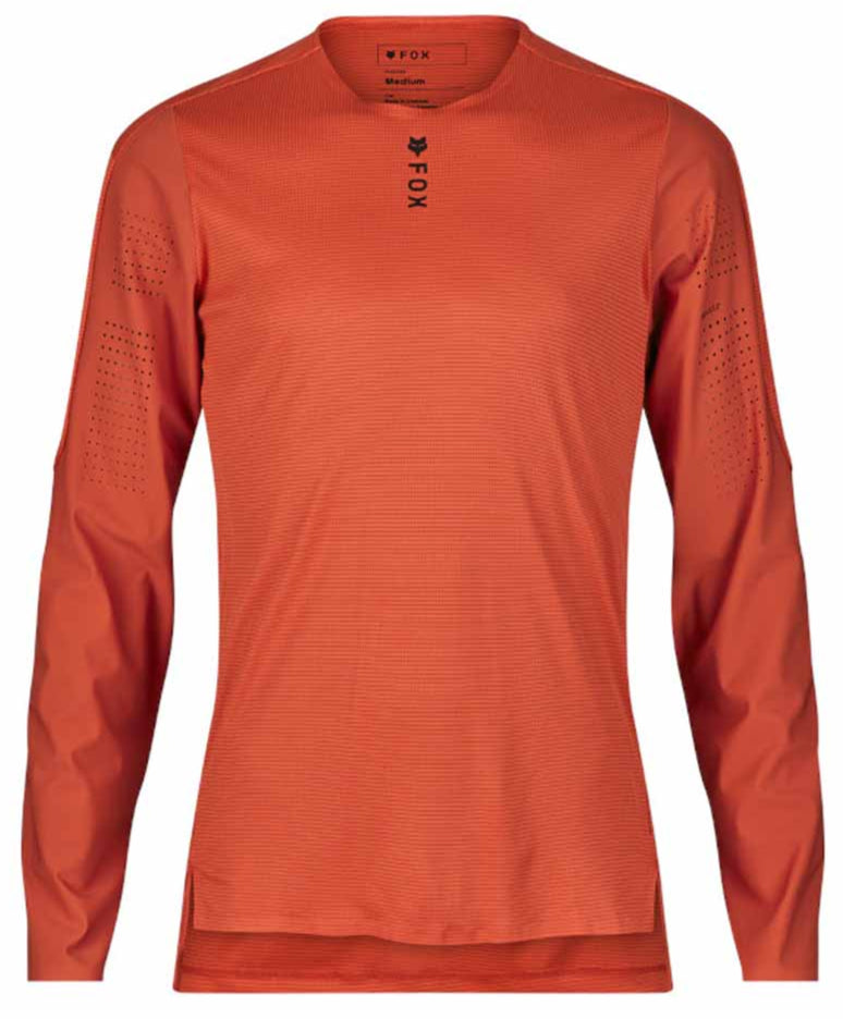 Fox Flexair Pro Long Sleeve Jersey Atomic Orange FRONT 