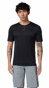 Fox Racing Flexair Pro Short Sleeve Jersey Black FRONT FACING MODEL