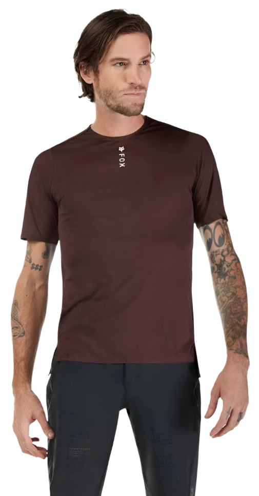 Fox Flexair Pro SS Jersey Cocoa FRONT FACING MODEL