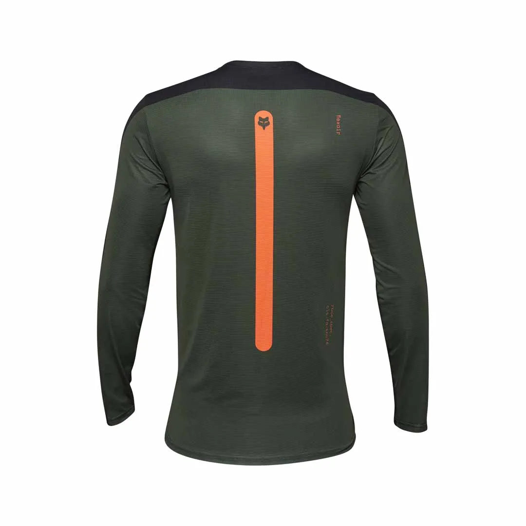 Fox Flexair Aviation Long Sleeve Jersey Dark Sage