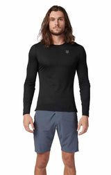 Fox Racing Flexair Ascent Long Sleeve Jersey Black FRONT FACING MODEL