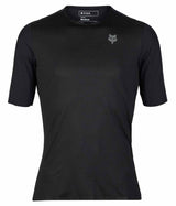 Fox Racing Flexair Ascent Short Sleeve Jersey Black FRONT 