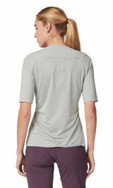 Fox Flexair Ascent Short Sleeve Jersey Gray Vintage BACK FACING MODEL