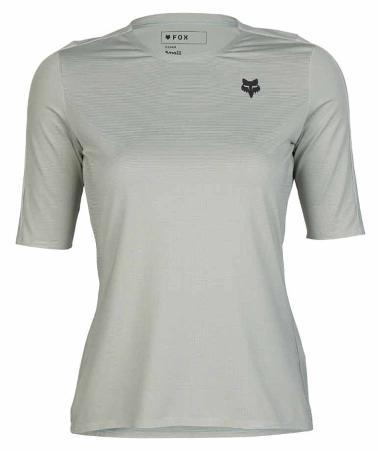 Fox Flexair Ascent Short Sleeve Jersey Gray Vintage FRONT