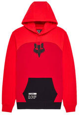 Fox Fracture Paneled FLC Pullover Red FRONT 