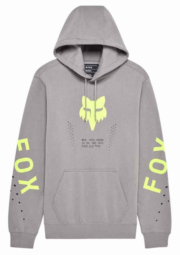 Fox Shield Fleece Pullover Steel Gray FRONT