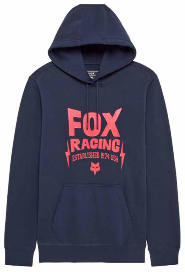 Fox Bolt Fleece Pullover Midnight FRONT 