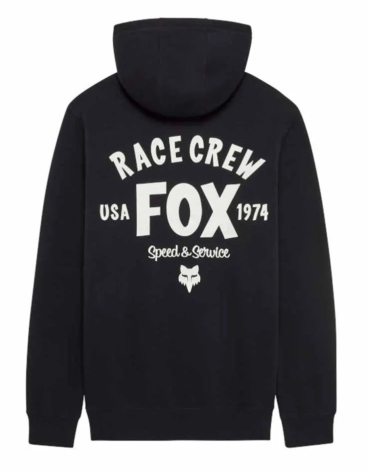 Fox Slogan Fleece Pullover Black BACK 