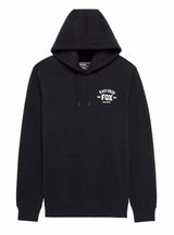 Fox Slogan Fleece Pullover Black FRONT 