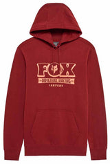 Fox Banner Fleece Pullover Rust FRONT 