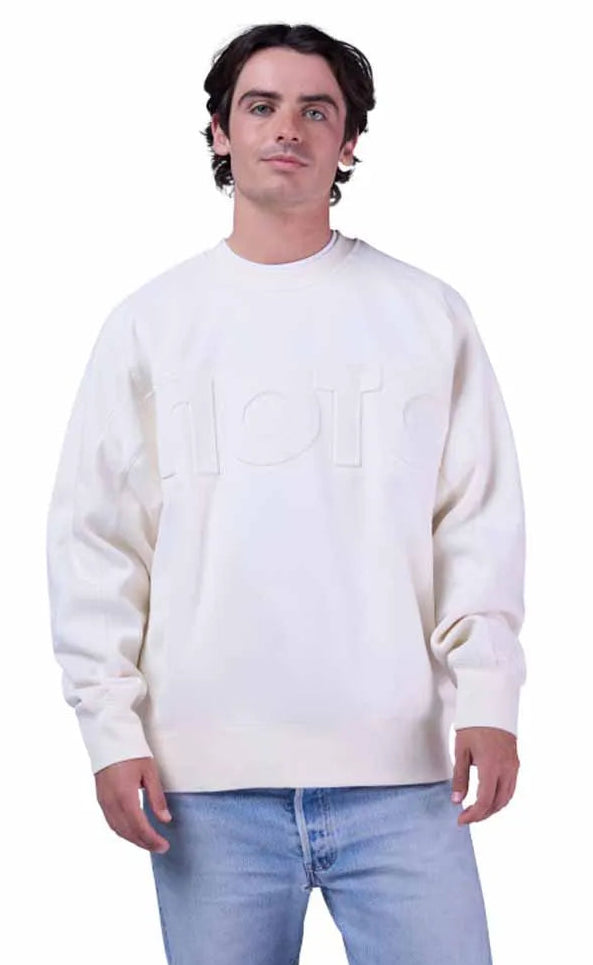 Fox Moto-X Ordersized FLC Crew Off-White FRONT FACING MODEL