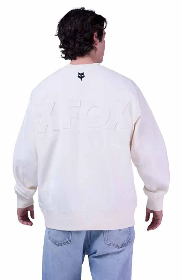 Fox Moto-X Ordersized FLC Crew Off-White BACK FACING MODEL