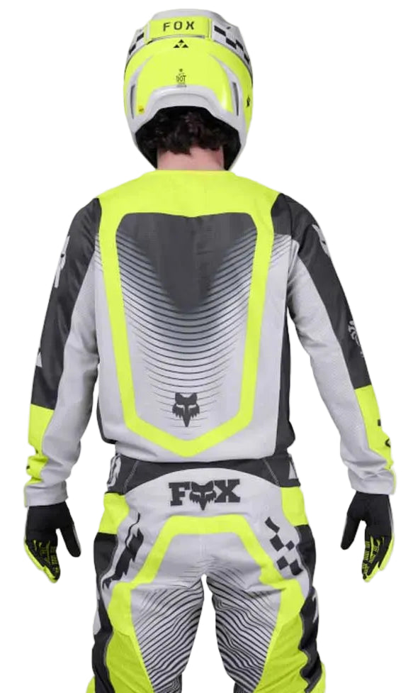 Fox Racing 180 Collect Jersey Gray/Yellow BACK FACING MODEL